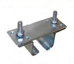 SOPORTE DE FIJACION HORIZONTAL CODIGO 303004 LATERALES Y BASE ACERO ZINCADO TORNILLERIA ACERO ZINCADO PARA SERIE 2300R PESO 0.106 KG REF. IGA 2300/R-4-H2